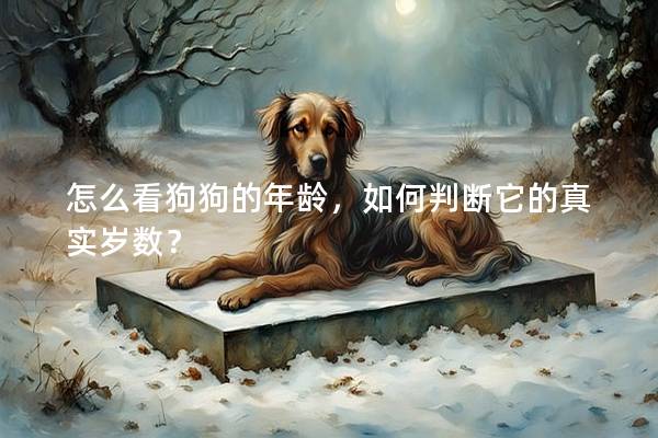 怎么看狗狗的年龄，如何判断它的真实岁数？