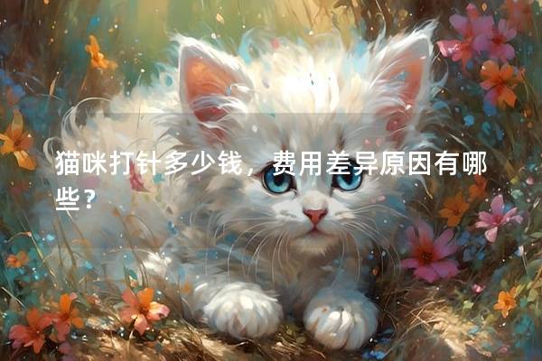 猫咪打针多少钱，费用差异原因有哪些？