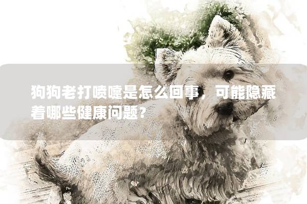 狗狗老打喷嚏是怎么回事，可能隐藏着哪些健康问题？
