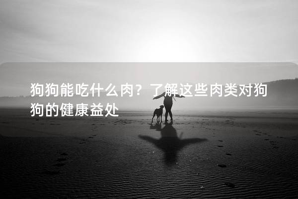 狗狗能吃什么肉？了解这些肉类对狗狗的健康益处