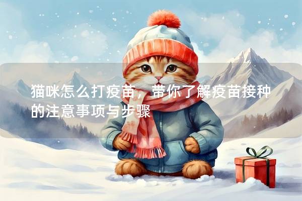 猫咪怎么打疫苗，带你了解疫苗接种的注意事项与步骤