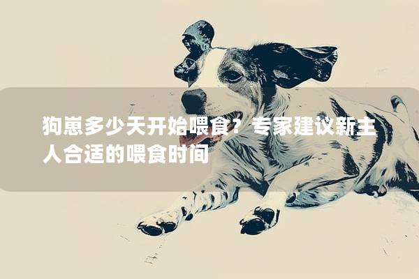 狗崽多少天开始喂食？专家建议新主人合适的喂食时间
