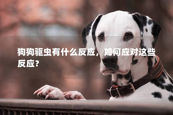 狗狗驱虫有什么反应，如何应对这些反应？