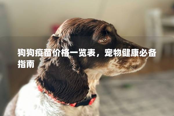 狗狗疫苗价格一览表，宠物健康必备指南